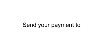 Send your payment to